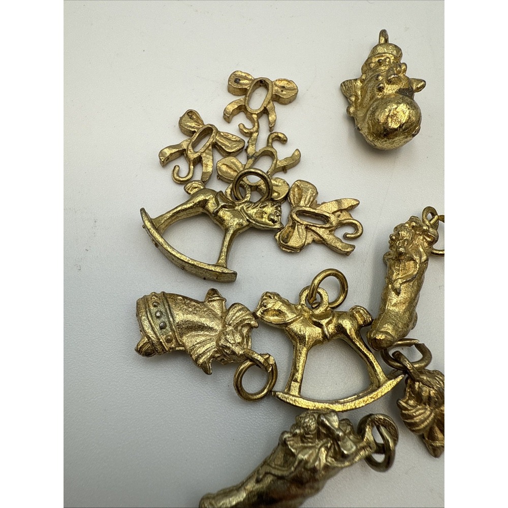 Vintage Metzke Christmas Tree (2 Piece) With Brass Ornaments (w Box) - Picture 14 of 15